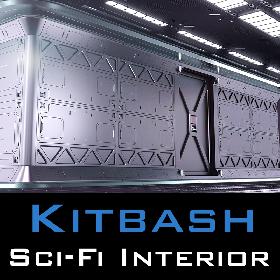 3D Sci Fi Interior Kitbash